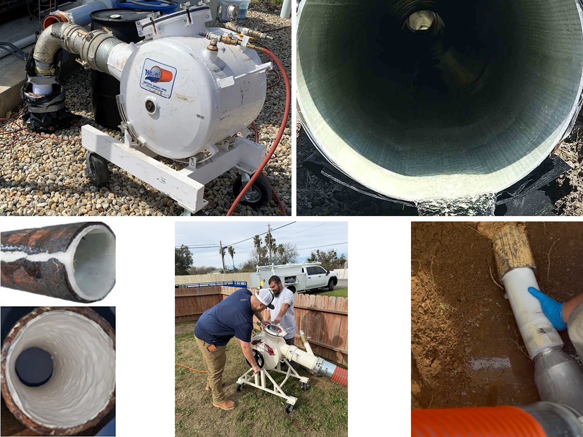 cipp trenchless collage
