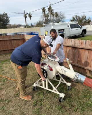 crew cipp install sewer line rehabilitation